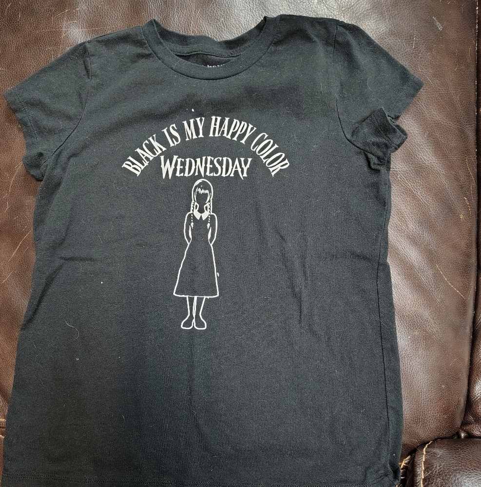 Girls Wednesday Adams T-shirt